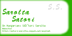 sarolta satori business card